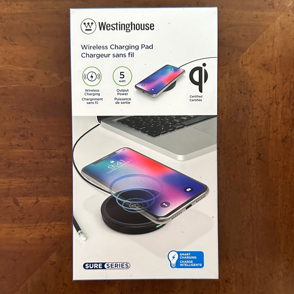 Westinghouse Wireless Charging Pad, Never Opened!